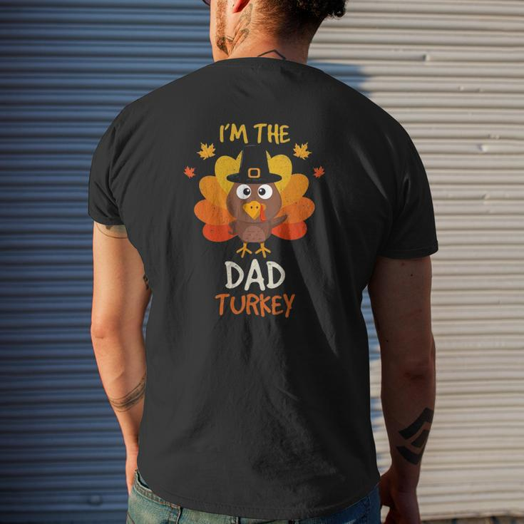 I'm The Dad Turkey Thanksgiving Mens Back Print T-shirt Gifts for Him
