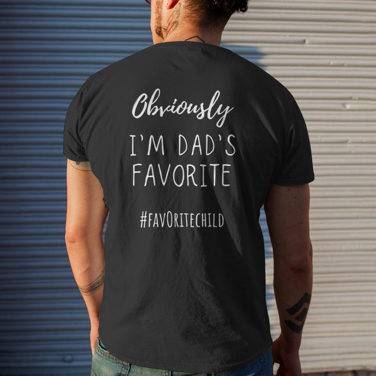 I'm My Dad's Favorite Daughter-Son Child Mens Back Print T-shirt Gifts for Him