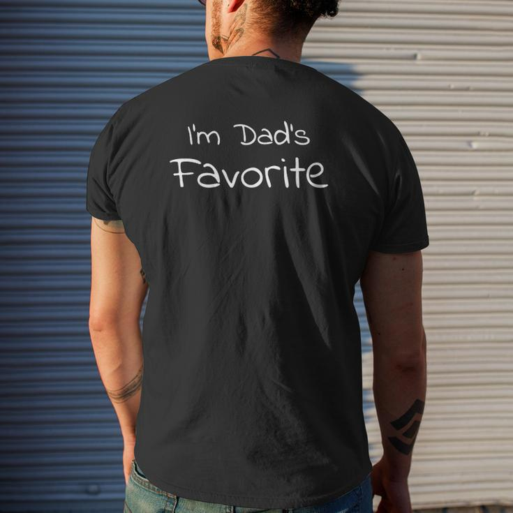 I'm Dad's Favorite Tee Mens Back Print T-shirt Gifts for Him