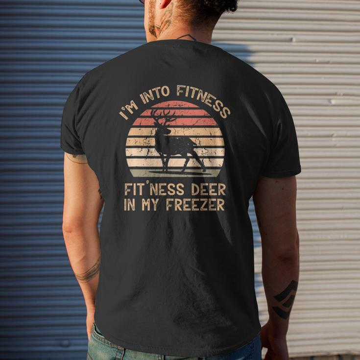 I'm Into Fitness Fit'ness Deer In My Freezer Mens Back Print T-shirt Gifts for Him