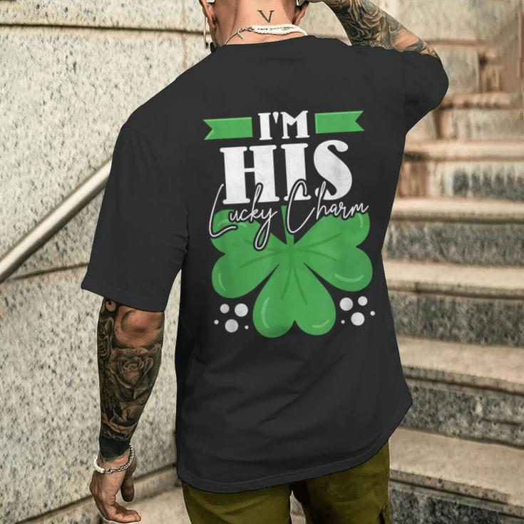I'm His Shamrock Couple St Patrick's Day Men's T-shirt Back Print Gifts for Him