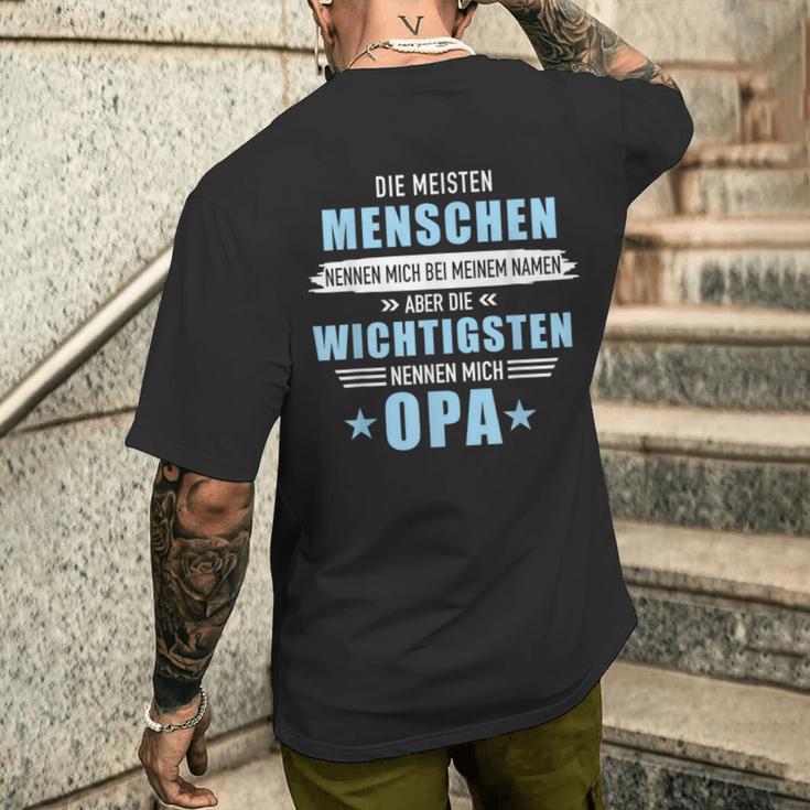 Important Menschen Nennen Mich Opa Meaning ' S T-Shirt mit Rückendruck Geschenke für Ihn