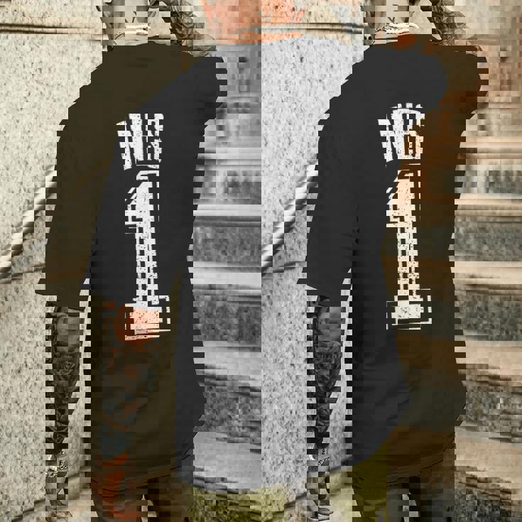 Ines Supporter Numéro 1 Biggest Fan T-shirt imprimé au dos Cadeaux pour lui