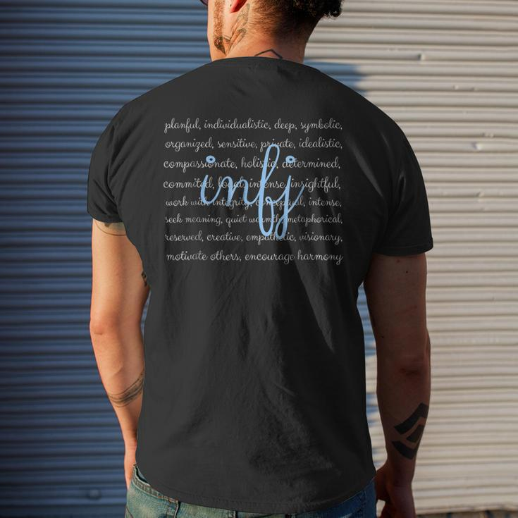 Infj Personality Type Introvert Description TraitsShirt Mens Back Print T-shirt Gifts for Him