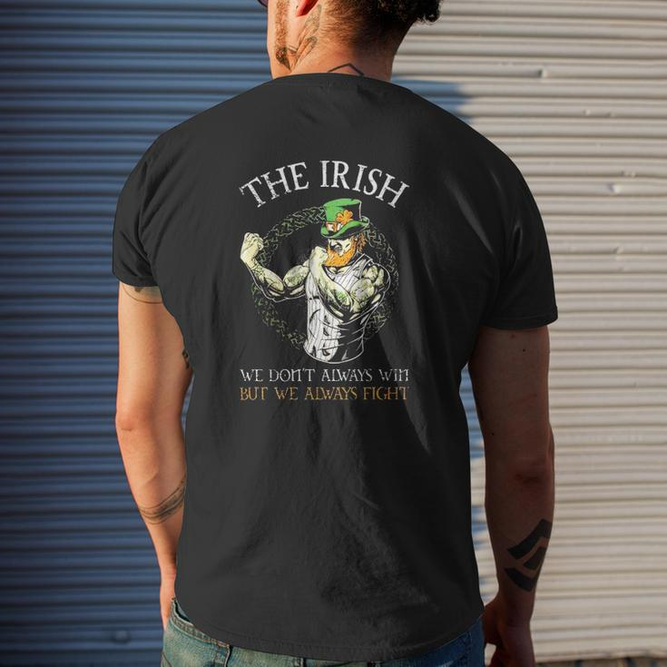 The Irish We Don't Always Win But We Always Figh Mens Back Print T-shirt Gifts for Him