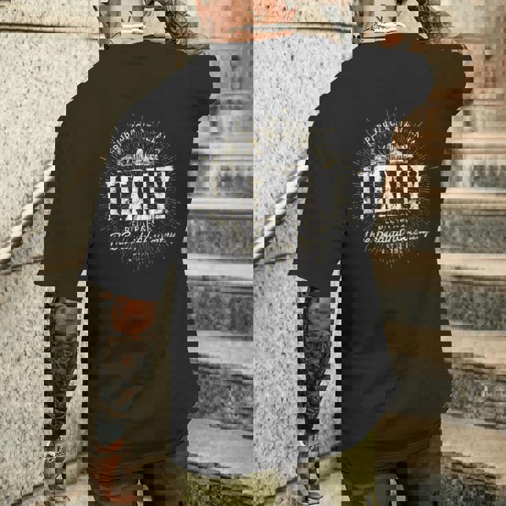 Italia Estilointage Retro Italia Camiseta Hombre Estampado Espalda Regalos para él