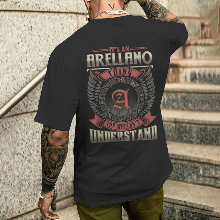 It's An Arellano Thing You Wouldn't Understand Family Name Men's T-shirt Back Print Gifts for Him