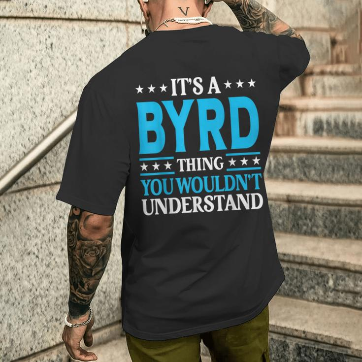 It's A Byrd Thing Surname Family Last Name Byrd Men's T-shirt Back Print Gifts for Him