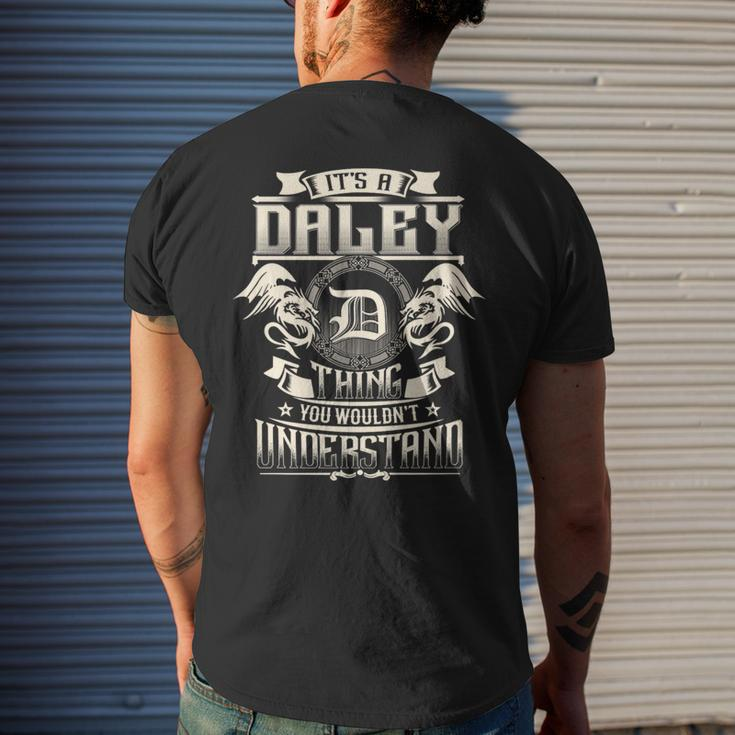 It's A Daley Thing You Wouldn't Understand Family Name Men's T-shirt Back Print Gifts for Him