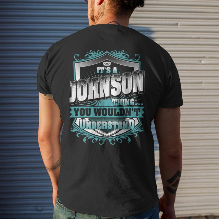 It's A Johnson Thing You Wouldn't Understand Classic Mens Back Print T-shirt Gifts for Him