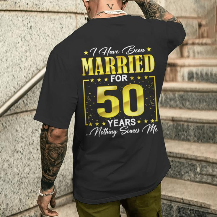 I've Been Married Couples 50 Years 50Th Wedding Anniversary Men's T-shirt Back Print Gifts for Him