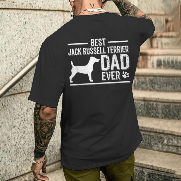 Jack Russell Terrier Dad Best Dog Owner Ever T-Shirt mit Rückendruck Geschenke für Ihn