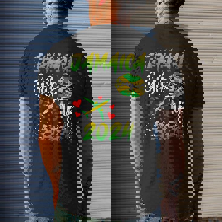 Jamaica Girls Trip 2024 Vacation Jamaica Travel Girls Men's T-shirt Back Print Gifts for Him Jamaica Girls Trip 2024 Vacation Jamaica Travel Girls Men's T-shirt Back Print Gifts for Him