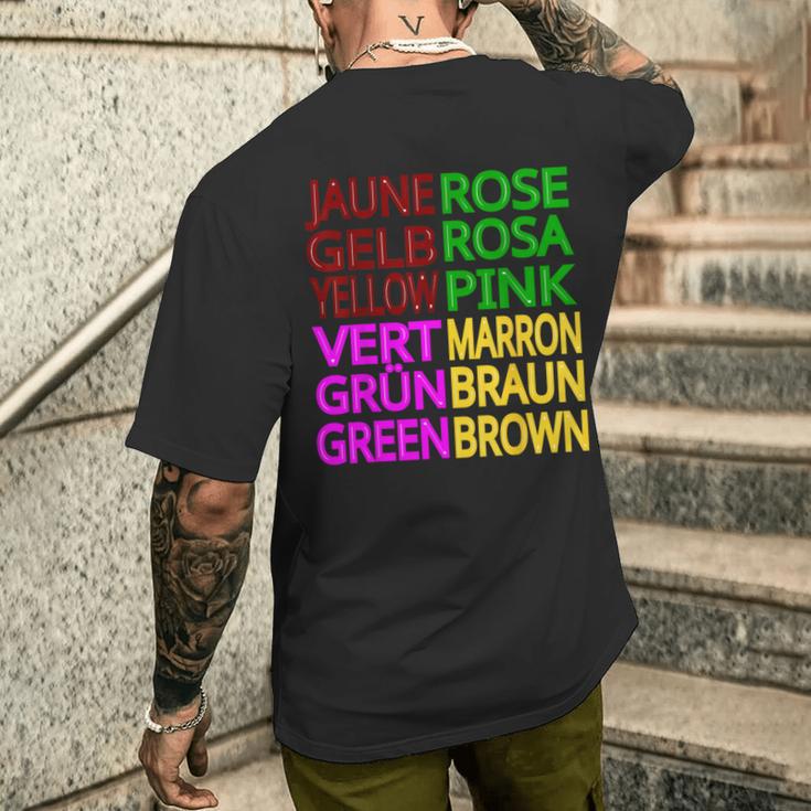 Jaune Roseert Marron T-Shirt mit Rückendruck Geschenke für Ihn