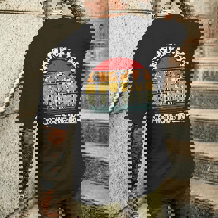 Je Peux Pas J'ai Bricolage Cadeau Pour Papy Papa Bricoleur T-shirt imprimé au dos Cadeaux pour lui
