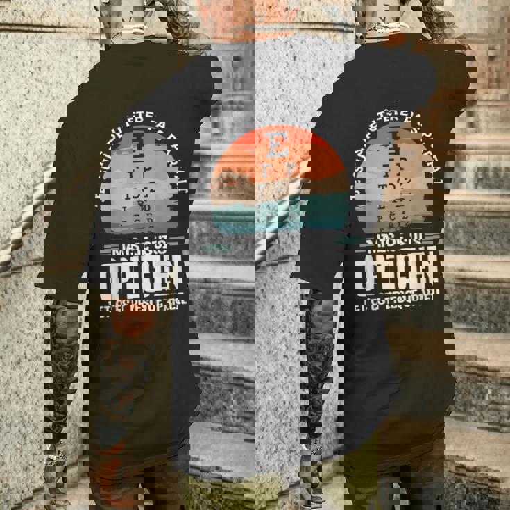 Je Suis Peut-Être Pas Parfait Mais Je Suis Opticien T-shirt imprimé au dos Cadeaux pour lui