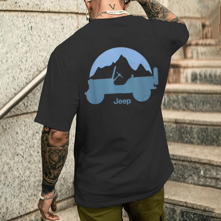 Jeep Willys Mountains Men's T-shirt Back Print Gifts for Him