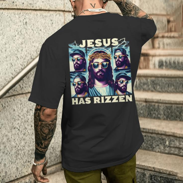 Jesus Is Rizzen Men's T-shirt Back Print Gifts for Him