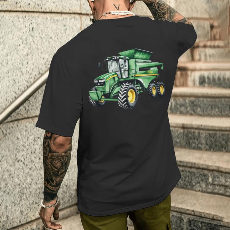 John Deeres S Series Combine Des Vetements Agricoles T shirt imprime au dos Cadeauxyz