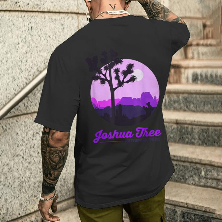 Joshua Tree National Park Hiking Camping Joshua Tree Men's T-shirt Back Print Gifts for Him