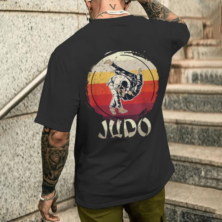 Judoka Sparring Retro Judo T-Shirt mit Rückendruck Geschenke für Ihn