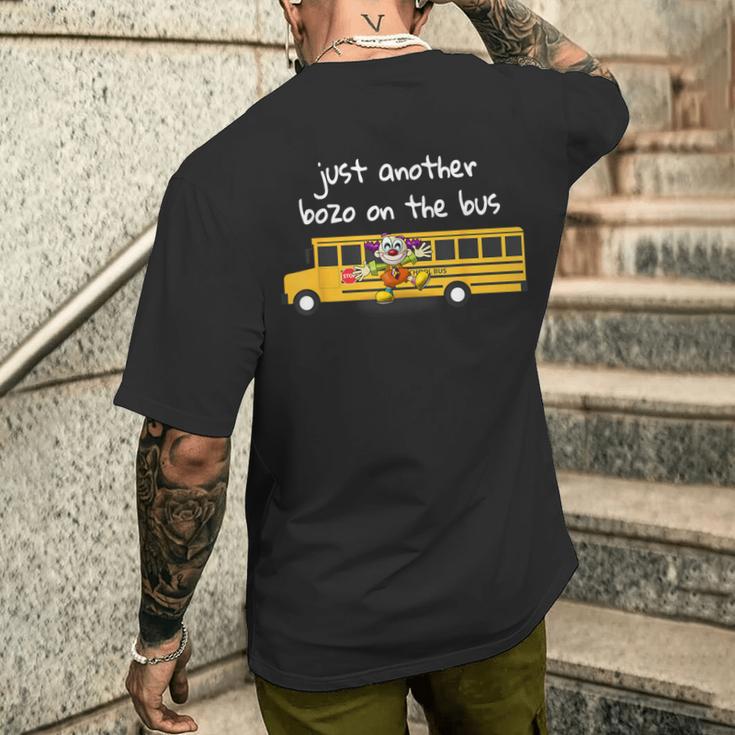 Just Another Bozo On The Bus Alcoholics Anonymous Slogan Men's T-shirt Back Print Funny Gifts