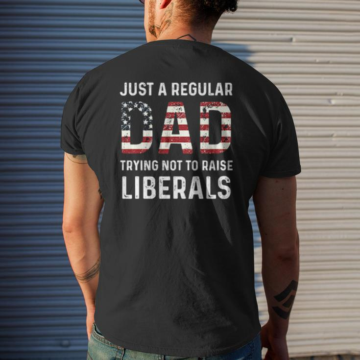 Just A Regular Dad Mens Back Print T-shirt Gifts for Him
