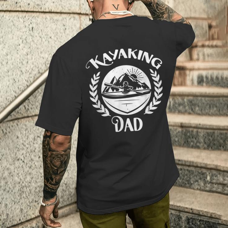 Kajak Kajak Papa T-Shirt mit Rückendruck Geschenke für Ihn