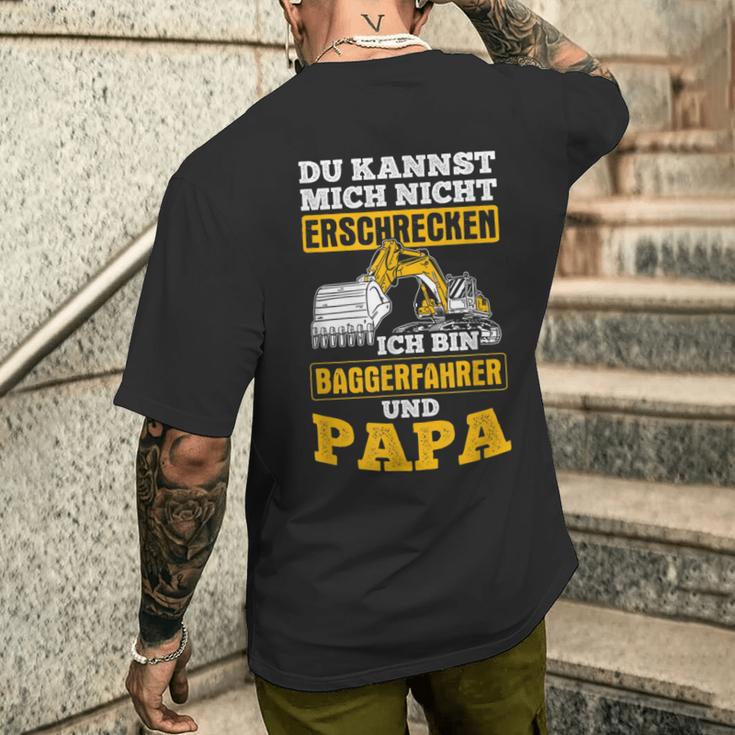 Kannst Nicht Erschreck Digger Driver And Papa Digger S T-Shirt mit Rückendruck Geschenke für Ihn