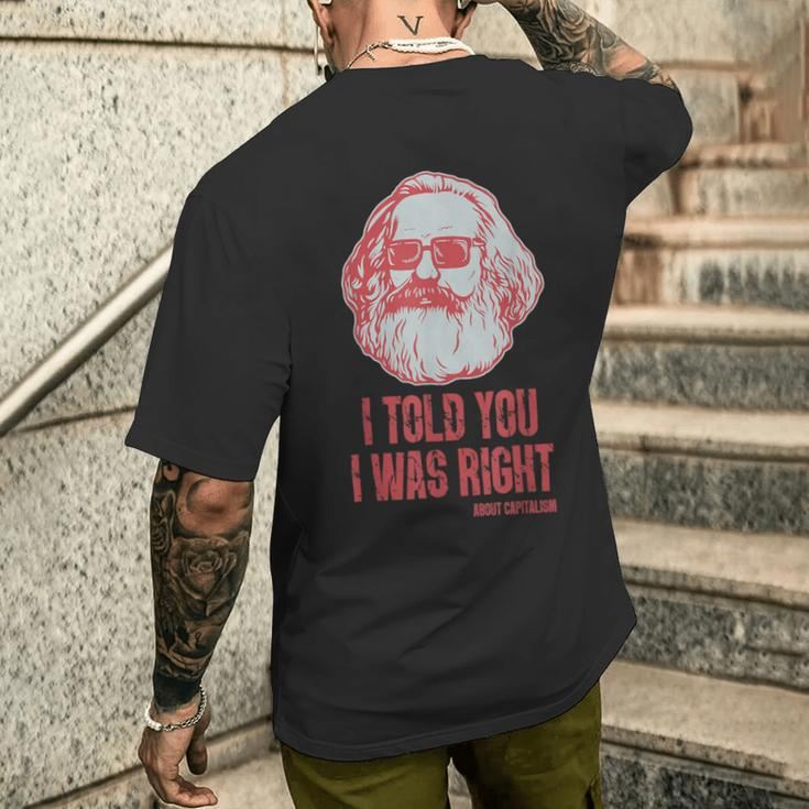 Karl Marx Marxism Communism Socialism Philosophy T-Shirt mit Rückendruck Geschenke für Ihn