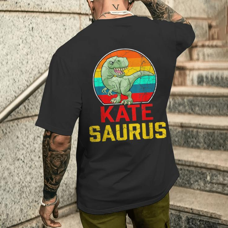 Kate Saurus Family Reunion Last Name Team Custom Men's T-shirt Back Print Gifts for Him