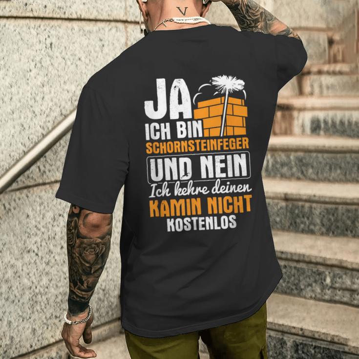 Kehre Deinen Kamin Nicht Frei Schornstein Sweeper T-Shirt mit Rückendruck Geschenke für Ihn