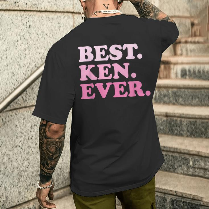 Ken Name Best Ken Ever Vintage Men's T-shirt Back Print Gifts for Him