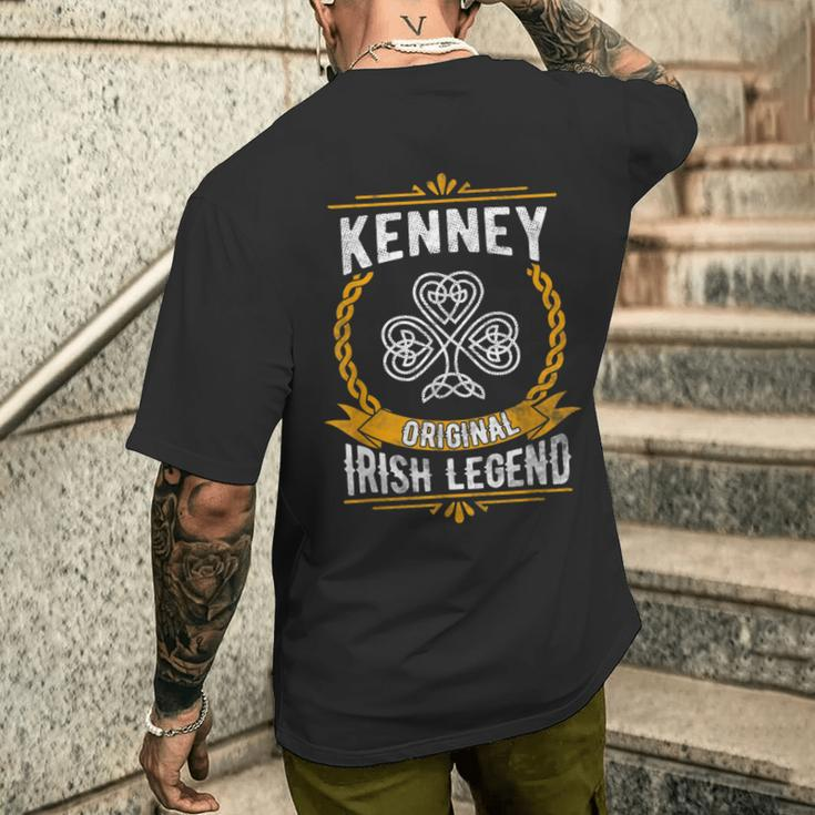 Kenney Irish Name Vintage Ireland Family Surname Men's T-shirt Back Print Gifts for Him