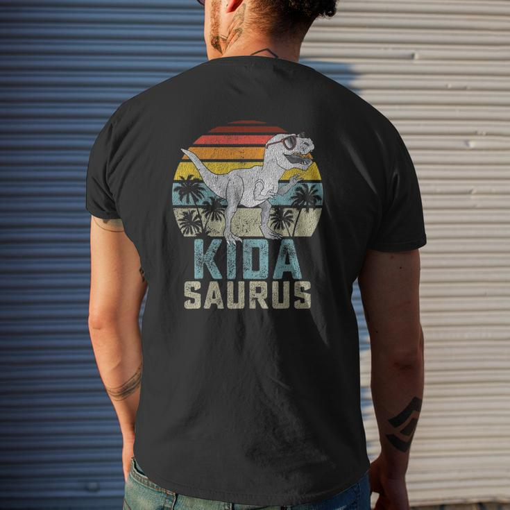 Kidasaurusrex Dinosaur Kid Saurus Family Matching Mens Back Print T-shirt Gifts for Him