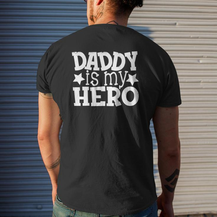 Kids Dad Daddy Hero Saying S For Kids Daughter And Son Mens Back Print T-shirt Gifts for Him