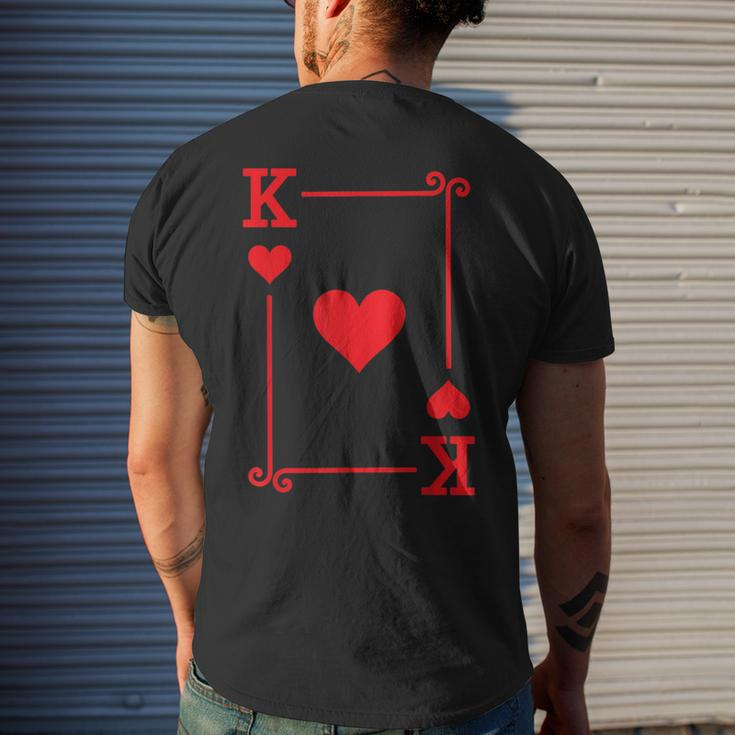 King Hearts Card Costume Playing Cards King Hearts Men's T-shirt Back Print Gifts for Him