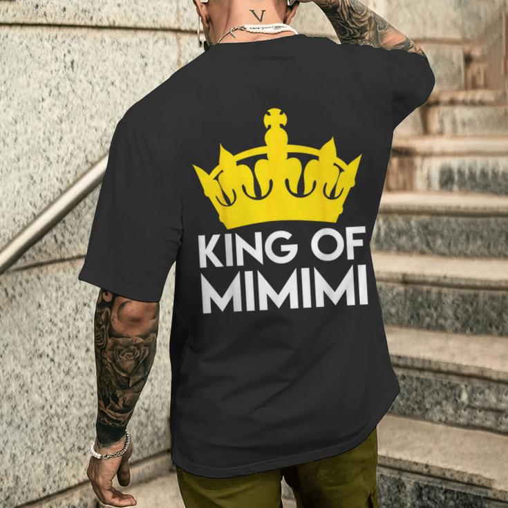 King Of Mimimi Statement Ironie Slogan T-Shirt mit Rückendruck Geschenke für Ihn