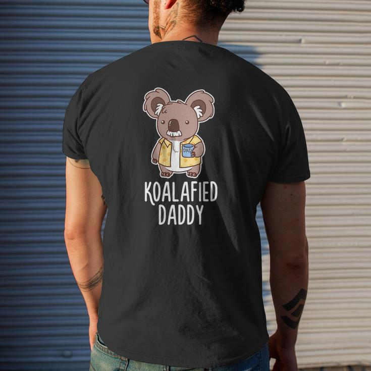 Koalafied Daddy Koala Bear Animal Lover Dad Mens Back Print T-shirt Gifts for Him