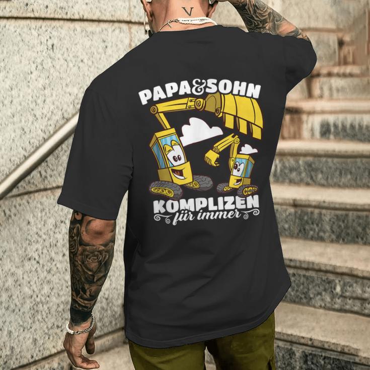 Komplizen Für Immer Digger Papa Und Son Partnerlook T-Shirt mit Rückendruck Geschenke für Ihn