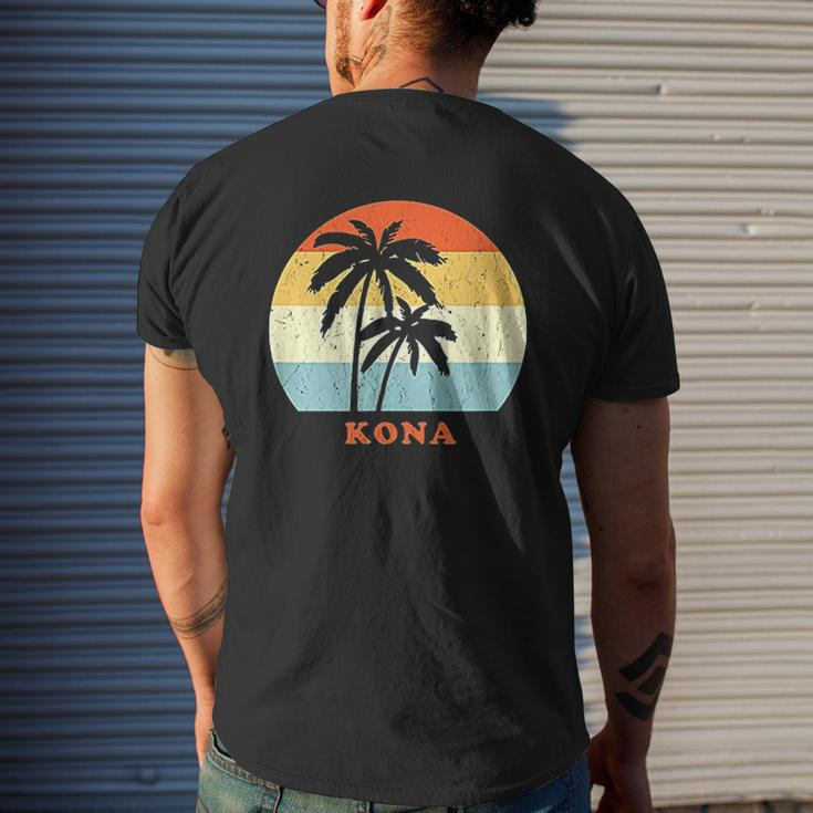 Kona Hawaii Vintage Mens Back Print T-shirt Gifts for Him