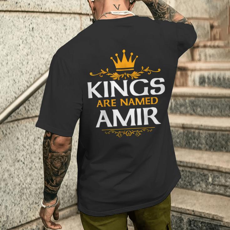 Könige Heißen Amir T-Shirt mit Rückendruck Geschenke für Ihn