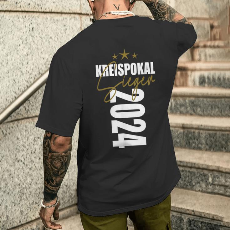 Kreispokal Sieger 2024 Motive Fußball Pokalsieger Outfit Fun T-Shirt mit Rückendruck Geschenke für Ihn