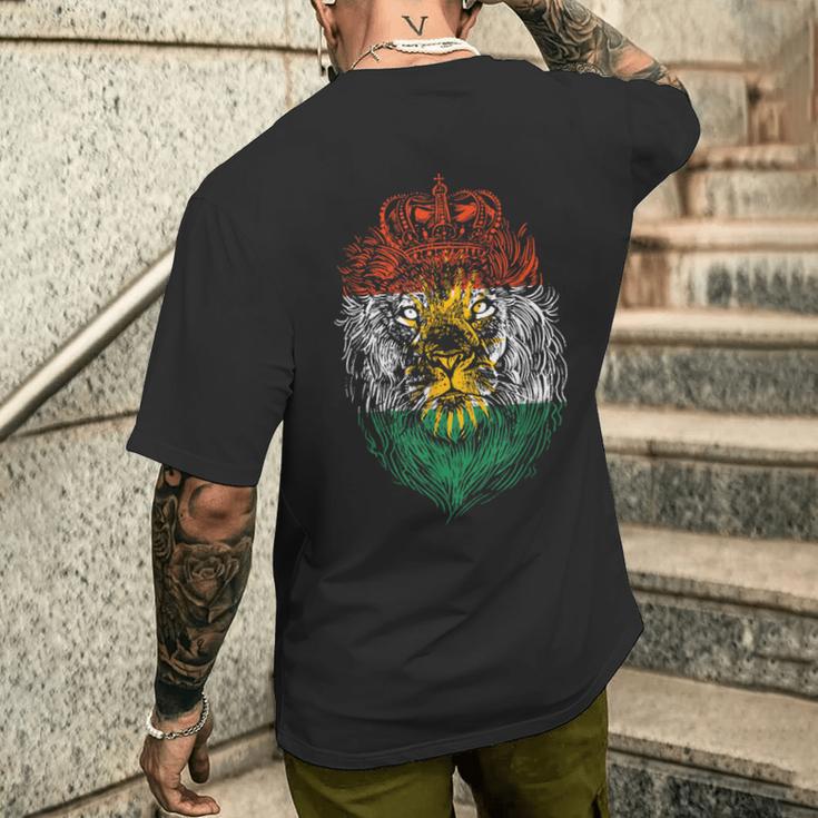 Kurdistan Lion Kurde Kurden Kurdish T-Shirt mit Rückendruck Geschenke für Ihn