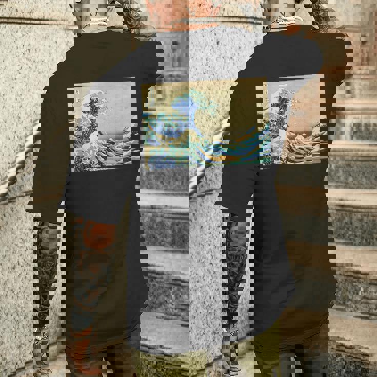 La Gran Ola De Kanagawa Coolintage Pintura Japonesa Camiseta Hombre Estampado Espalda Regalos para él