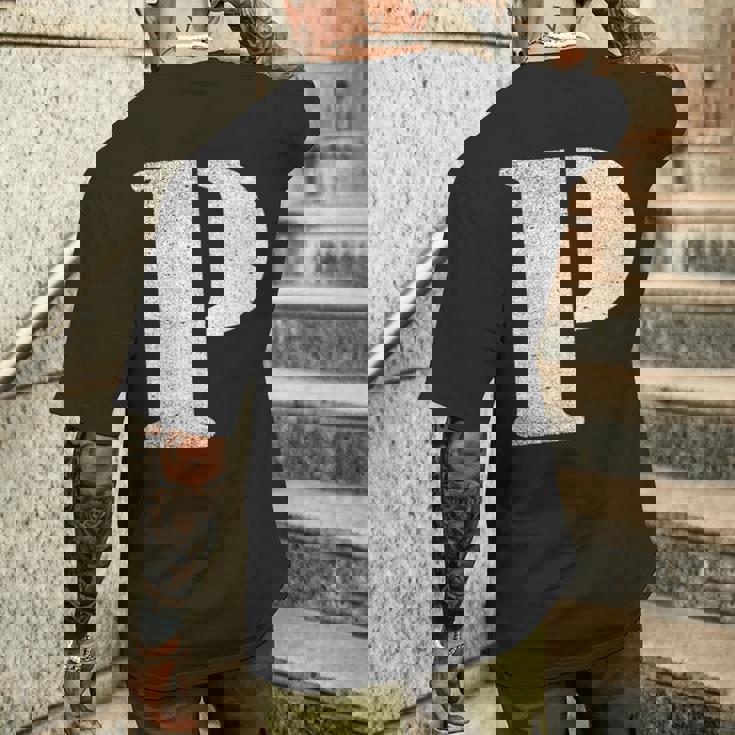 La Letra P Un Diseño Con La Letra P Camiseta Hombre Estampado Espalda Regalos para él