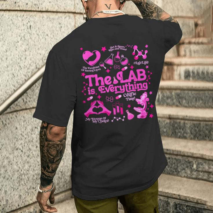 The Lab Is Everything Lab Week 2024 Medical Lab Science Men's T-shirt Back Print Gifts for Him