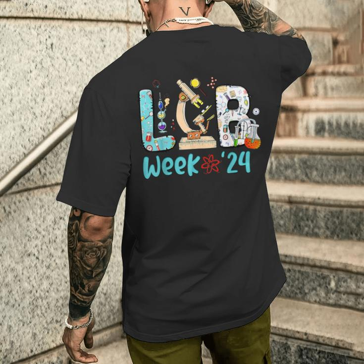 Lab Week 2024 Medical Lab Tech Patient Care Men's T-shirt Back Print Gifts for Him