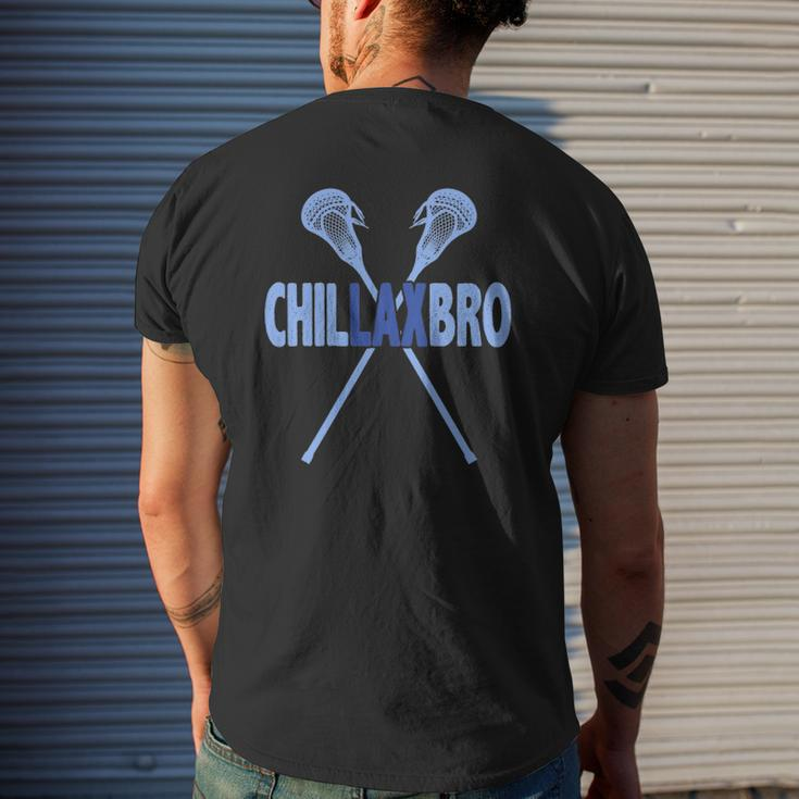 Lacrosse Player Love Lax Bro Men Boys Kids Dad Coach Mens Back Print T-shirt Gifts for Him