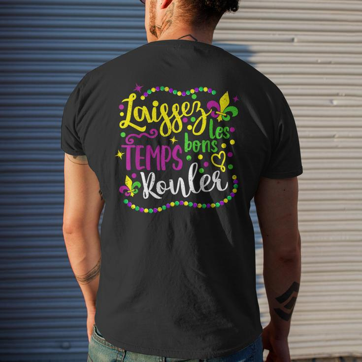 Laissez Les Bons Temps Rouler Mardi Gras 2024 New Orleans Men's T-shirt Back Print Gifts for Him